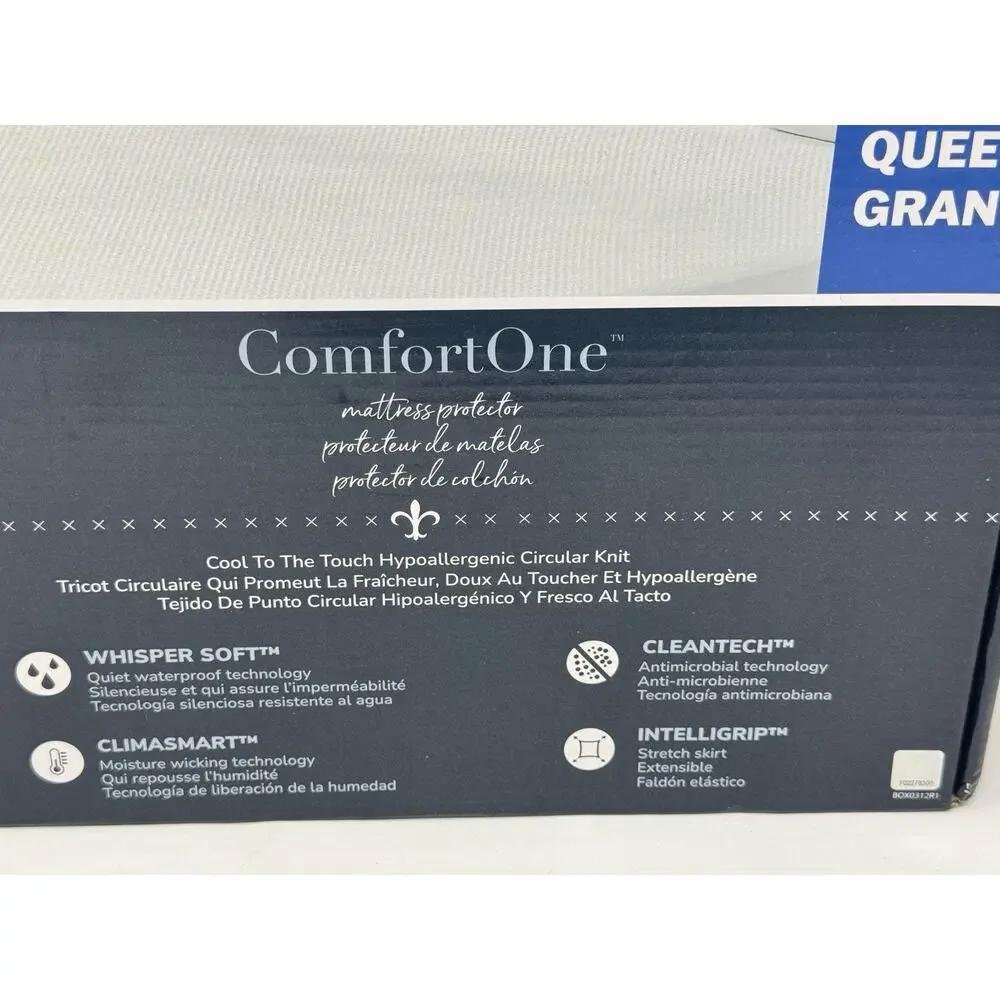 STEARNS & FOSTER- Queen- ComfortOne Waterproof Mattress Protector Antimicrobial